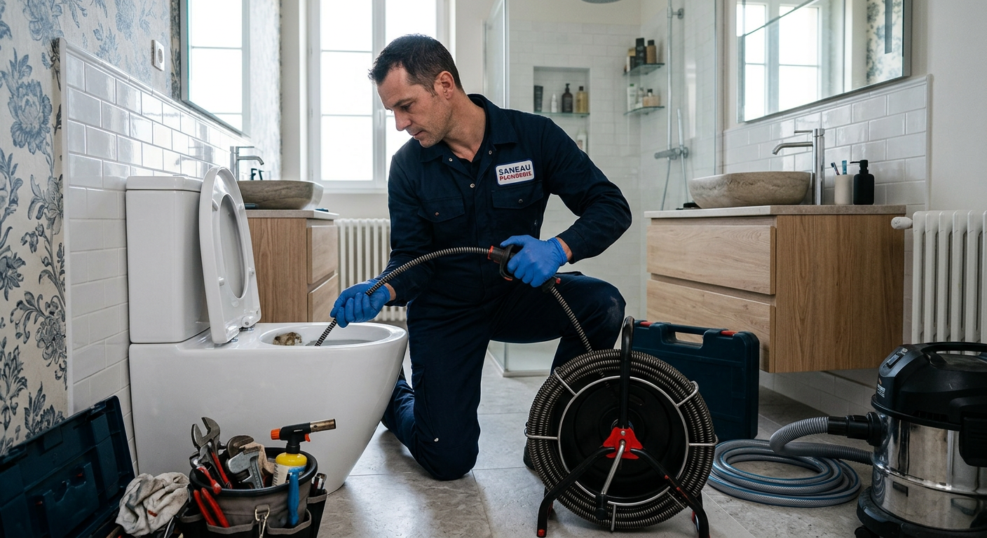 débouchage WC furet électrique Sarcelles